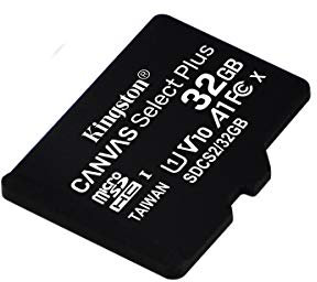 Kingston Canvas Select Plus SDCS2/32GBSP Scheda microSD Classe 10, senza Adattatore SD, 32 GB
