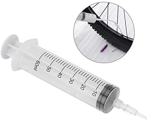 Cykling Tubeless Sealant Injector Cykeldäckverktyg med ventilborttagningsverktyg för Schrader/Presta/Presta Extender