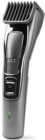 JATA MP36B - Máquina Cortar Pelo y Máquina de Afeitar Hombre con 2 guías de Corte y Cuchillas de Acero INOX. Cabezal extraíble. 50 min de autonomía. Funciona con Red y batería. Gran precisión
