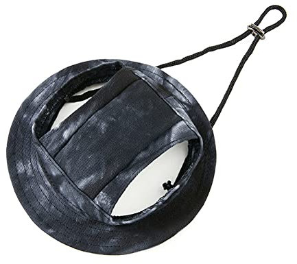 FUNAT Hund Prinzessin Hut Runde Krempe, Haustier Outdoor Sonnenschutz Sonnenhaube Hundehut für kleine mittlere und große Hunde
