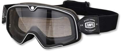 OLYSPM Lunette Moto Cross,Masque Moto Vintage avec Lentilles Anti-UV et Rembourrage en Mousse,Design Ajustable Compatible avec Différents Styles de Casques