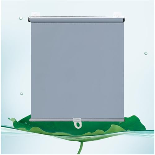 Fenster Rollos, Verdunkelungsrollos, Sonnenschutz Rollos, Dachfenster Rollo Jalousien, Verdunkelungsvorhänge Ohne Bohren, Seitenzugrollo Klemmrollo, Für Fenster Türen,grey-120x150cm/47 * 59in