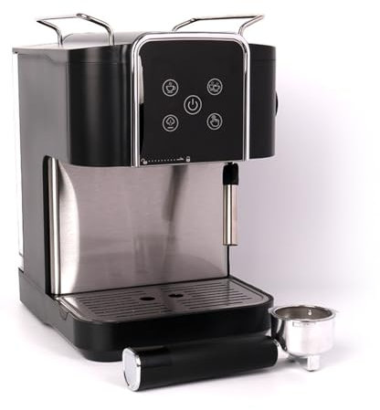 CHSUFBTY Machine À Expresso Professionnelle, Machine À Expresso 20 Bars Avec Mousseur À Lait Et Buse À Vapeur For Latte Et Cappuccino, Cafetière En Acier Inoxydable Avec Réservoir D'eau 1,8 L/60 Oz