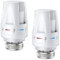 2 PCS Thermostatic Radiator Valve Head, Standard M30x1.5 DN25 Electric Regulating Valves Universal, Thermostatic Radiator Valve Heating System Temperature Control Heads for Home Office