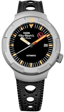 Tactical Frog Thorn Watch for Men - T011 Titanium Automatic Mechanical Watches 41mm Diving Waterproof Classic Watch with FKM Wrist Band