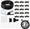 Xmart 75 pcs Système Refroidissement Brumisation 15m Kit D'Irrigation Kit Arrosage Goutte à Goutte Système de Brumisation Tuyau Brumisateur Exterieur pour Jardins Patios Parasols Toits