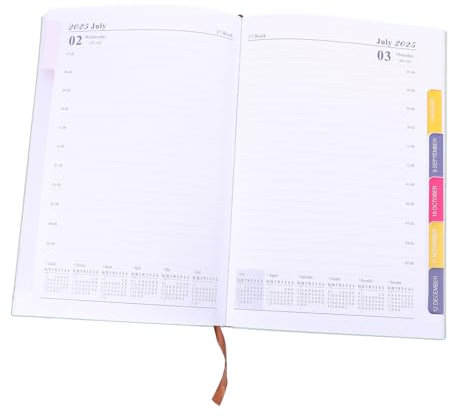 Angoily Daily Planner Englisch Mit Englischem Kalender Kompakter Tagesplaner Für Effektives Zeitmanagement Für Lehrer Und Büro Mit Einzigartigem Modernen Design