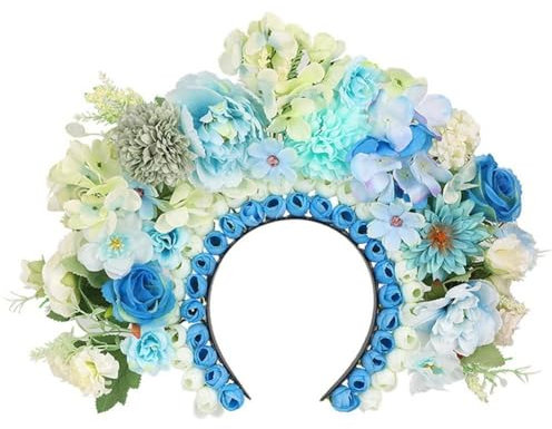 Vobumix DIY Blumenkronen-herstellungsset, Handgefertigtes Blumenkronen-Stirnband-Set, Machen Sie Ihren Eigenen Blumenkranz, Kopfschmuck, Tiara, Haarschmuck, Geschenk Für Party