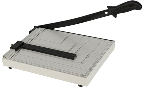 Etrexonline Guillotina de Papel A4 con Base Metálica – Cortador Profesional 12 Hojas | Precisión Máxima | Compatible con A4 A5 B5 B6 B7 | Ideal para Oficina, Fotos, Manualidades