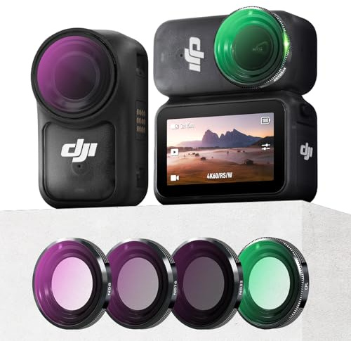 REYGEAK ND Filter Set für DJI Osmo Nano, CPL/ND8/16/32 für OSMO Nano, Aluminiumrahmen Multi-Coated HD Optical Glass (CPL/ND8/16/32)