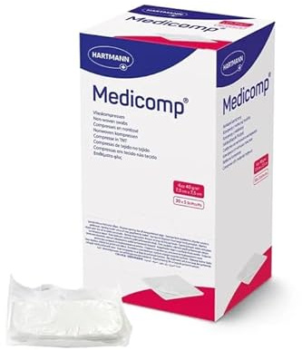 Compresses non tissé stériles 40 g en blisters Medicomp 7.5 x 10 cm - Boite de 30 x 5 pièces