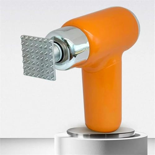 Batticarne elettrico, macchina batticarne portatile da 25 W, 6 livelli regolabili, testa a martello staccabile in acciaio inossidabile, accessori da cucina essenziali for bistecche/manzo