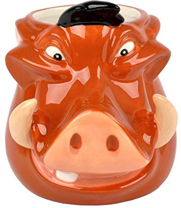 Disney 3D Pumba Mug The Lion King Mug, Ceramic, 375ml