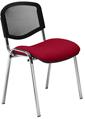 Nowy Styl Iso Mesh Besucherstuhl, rot, One Size