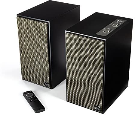 Klipsch, The Fives, Amplified Stereo Speakers, Black