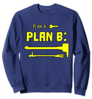Funny Firefighter Crowbar Tool and Sledgehammer Gift Sweatshirt