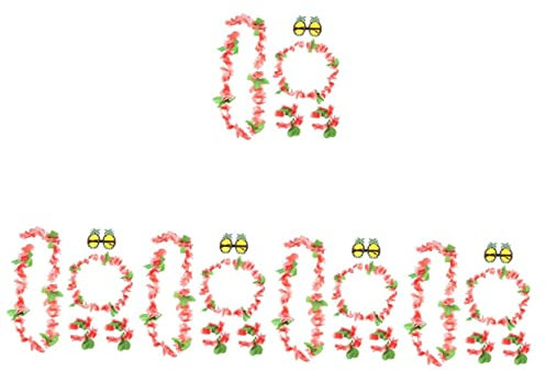NOLITOY 5sätze Hawaiianisches Party Teiliges Blumenkranz Ananas Für Luau Strandfeiern Für Mottopartys Und Sommerveranstaltungen Und Witzig Enthält Einen Bunten Blumenkranz