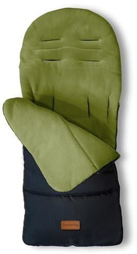 CrocnFrog - Saco universal para bebé, cómodo saco de pie para cochecito, cochecito y cochecito, viene con forro polar cálido y suave, resistente al agua y al viento para proteger al bebé