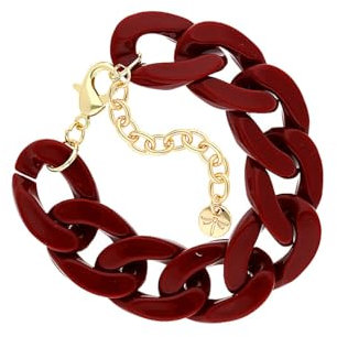 Lizas Gliederarmband bunte Farben - Panzerarmband (rotbraun)