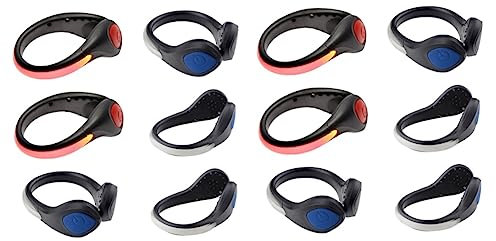 BESPORTBLE 12stücke Teiliges Schuhclips Für Nachtlauf Sicherheitslichter Mit Zwei Beleuchtungsmodi Wasserfest Für Outdoor-aktivitäten Geeignet