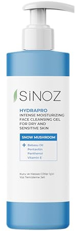 Sinoz Hydrapro Intensiv befeuchtendes Gesichtsreinigungsgel für trockene und empfindliche Haut,400 ML