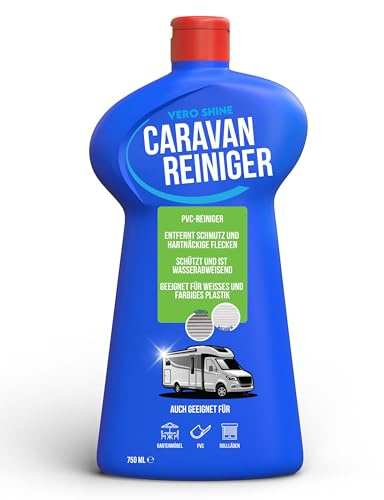 Vero Shine Caravanreiniger 750ml – Wohnwagen Reiniger außen, Wohnmobil Reiniger, auch für andere Kunststoffoberflächen geeignet, macht die Oberfläche feuchtigkeitsabweisend