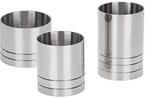 Paquete de 3 Jigger de Cóctel Jigger de Cóctel de Acero Inoxidable, Taza de Onzas de 35 Ml 50 Ml Juego de Tazas Medidoras de Barra de Acero de Medición Kit de Taza de