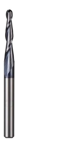 ZSjing Fraise à Queue Conique en carbure de tungstène Massif 4 mm 6 mm 8 mm Fraises à Bout sphérique Fraises à Bout Conique CNC Fraise à Bois et métal