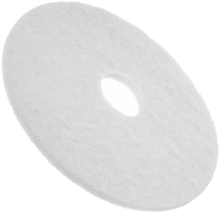 Ipetboom Tampon de Polissage Blanc 43 Cm pour Machine de Nettoyage des Sols, Lingette de Rechange pour Serpillière, Compatible Bois, Carrelage et Marbre, Accessoire Professionnel pour Entretien Rapide