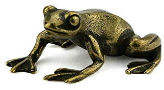 HBZLYS Antike solide Bronze Frosch Ornament reines Kupfer Handwerk
