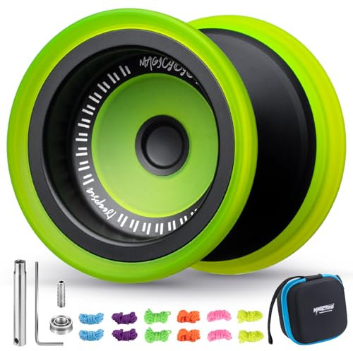 MAGICYOYO JoJo V13 Profi Finger Spin Yoyo, Metall + PC Hybrid Design, Dual-Modus für Responsive Yo Yo & Unresponsive Jo Jo Spiel, Trick JoJo Ideal für Anfänger & Fortgeschrittene