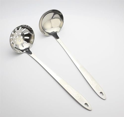 Set di posate in argento, 2/8/12/16/20/24 pezzi, set di utensili da cucina in acciaio inossidabile, cucchiaio da zuppa, cucchiaio per pentola calda, utensili per la casa del ristorante (argento 8 set