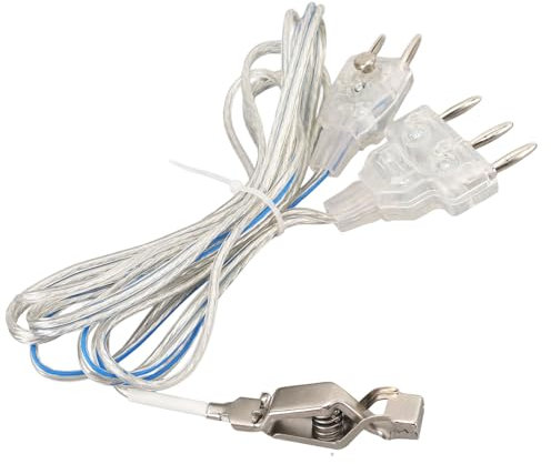 Aramox Fechten Degen Körperkabel, 3-Pin Edelstahl Kunststoff Transparent Fechtdraht für Training und Wettkampf Zugelassen