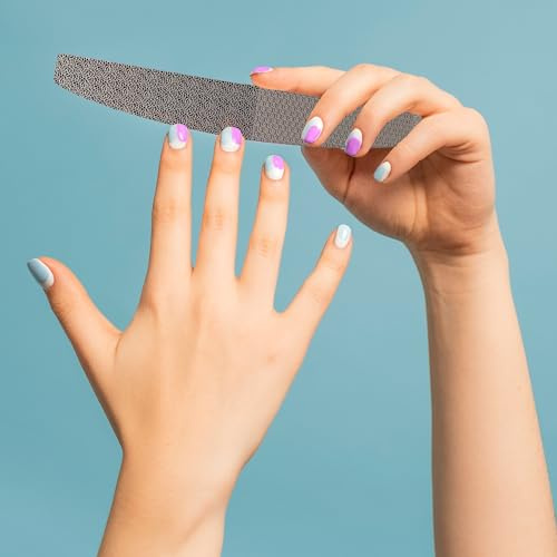 Lima Unghie Professionale 16,5 cm Doppia Faccia – 4 Superfici Abrasive per Modellare Rifinire e Lucidare – Per Manicure Pedicure Unghie Naturali e Ricostruite Uomo Donna