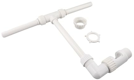 Homeponnew Fontana a cascata per piscine a doppio getto regolabile - Irrigatore per piscina in PVC con valvola di controllo per raffreddamento e miglioramento dell'ambiente