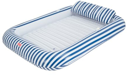 Flamingueo Bouee Pool - tanningspool med sprinklare - slitstark PVC - dryckeshållare ingår - slitstark PVC - extra stor storlek - avtagbar kudde