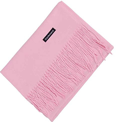 LONDON SCARVES Cashmere wrap stole shawls soft cozy quality pashmina unisex (Baby pink)