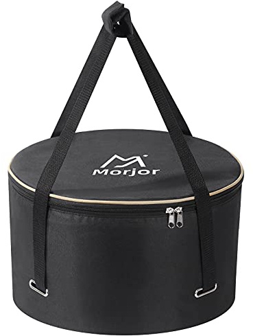 Morjor Dutch Oven Bag for 12 & 10 Inch, Extra Inner Crossed Straps