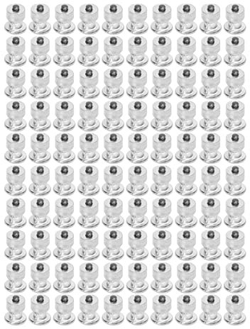 Qiilu Autoreifen-Spikes, für Lader, Gabelstapler, Motorrad, 100 Stück, Silber, Autoreifen-Spikes, rutschfest, Stabil, Verschleißfest, ATV-Reifenschrauben, Spikes