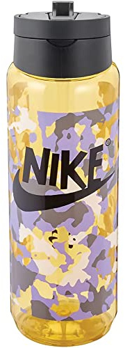 Nike Unisex – Erwachsene TR Renew Recharge Trinkflasche, Yellow Ochre/Black/Black, 709ml