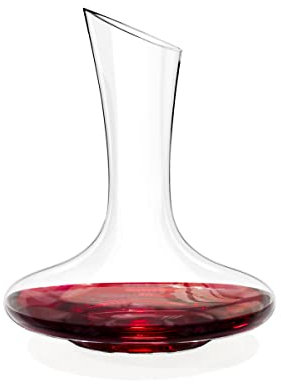 Wilmax Decanter per Vino in Vetro - Caraffa da 1500 ml - Bicchieri da Vino Bianco