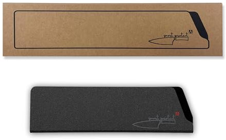 REDSALT® smart protect^ universal ABS-Messerschutz mit Fleece für hochwertige Messer bis 16cm | 100% BPA-freier Klingen-Schutz für Küchenmesser Kochmesser aller Art | Schutzhülle Messerhülle