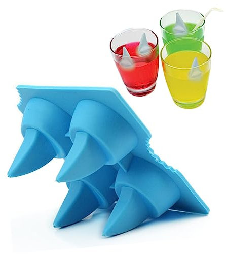 KICHOUSE Ice Cube Mold Blue Creative Ice Making Mold for Home Use Novel Fish Shape