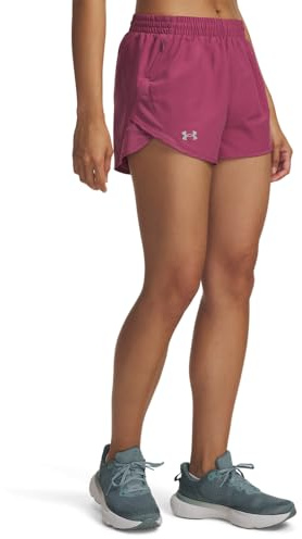 Under Armour Damen Fly by 3In Short Laufbekleidung Laufshorts Fuchsia Dusk/Fuchsia Dusk - Rosa XS
