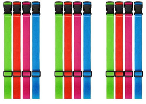 Haopeuk 12 PièCes Serviettes de Plage Clips Bandes Bandes de Serviettes ÉLastiques Coupe-Vent LéGèRes Bandes de Chaise Extensibles Porte-Serviettes pour Les Vacances