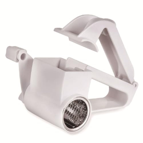 Rallador de queso giratorio de mano, Rallador De Queso Con Manivela,Molinillo De Rallador De Queso Manual De Acero Inoxidable,TambiéN para rallar queso duro, chocolate, nueces y más