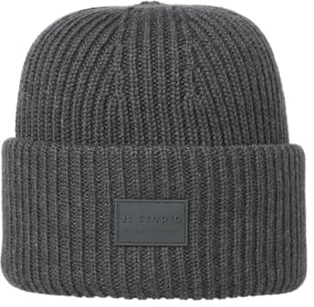 JACK & JONES Jachakkai mössa stickad mössa, Mörkgrå melange, one size