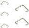 SISI UK 10 Pcs Plug Chain Triangle Hook for Basin Bath & Kitchen Chrome Bath Plug Chain Triangle Hook for Bathtub Kitchen Sink Bathroom Wash Basin Chain Triangles Buckle