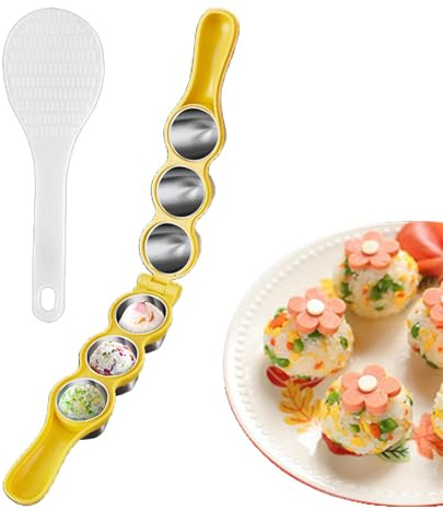 Genérico Rice Ball Maker Shake Lot de 304 moules à riz en acier inoxydable