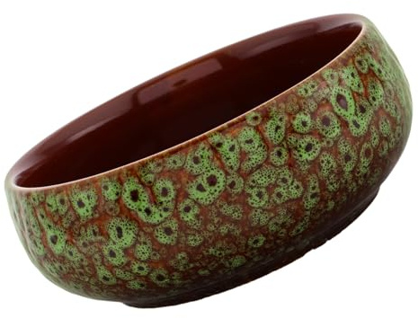 Toyvian Macetas De Cerámica Hidropónicas Redondas para Nenúfares y Hierba Suculenta Macetero De Jardín Forma De Lirio para Plantas Acuáticas Maceta Decorativa De Cerámica para Interior